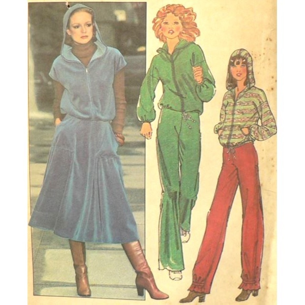 Vintage Simplicity Sewing‎ Pattern #8272 Hooded Jacket Pants Skirt Size 10 Uncut